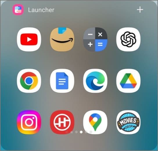 Все приложения на обложке Galaxy Z Flip 6 с функцией Good Lock Launcher