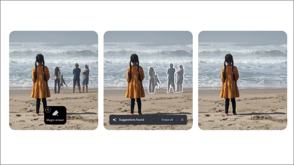 Удаление объектов с фотографий с помощью Google Photos Magic Eraser