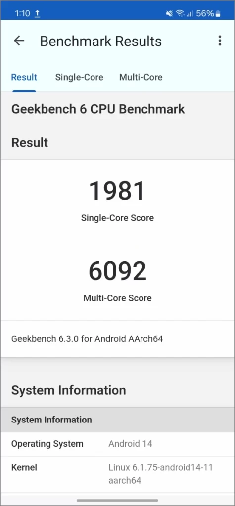 Процессор Exynos 2400 в Geekbench