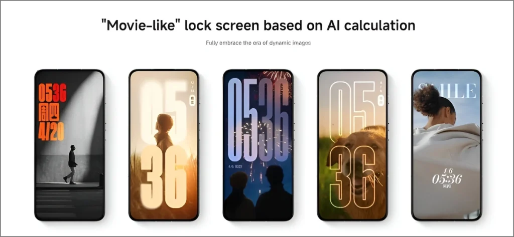 Динамические обои экрана блокировки AI на Xiaomi HyperOS 2.0