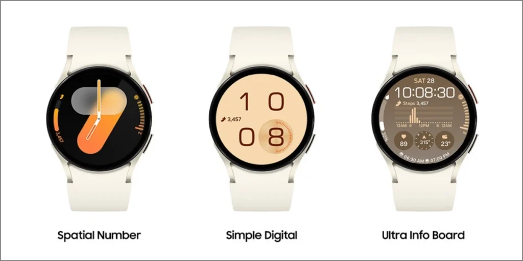 Новые циферблаты в обновлении One UI 6 Watch