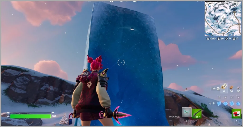 Ледяная глыба Fortnite Winterfest 2024