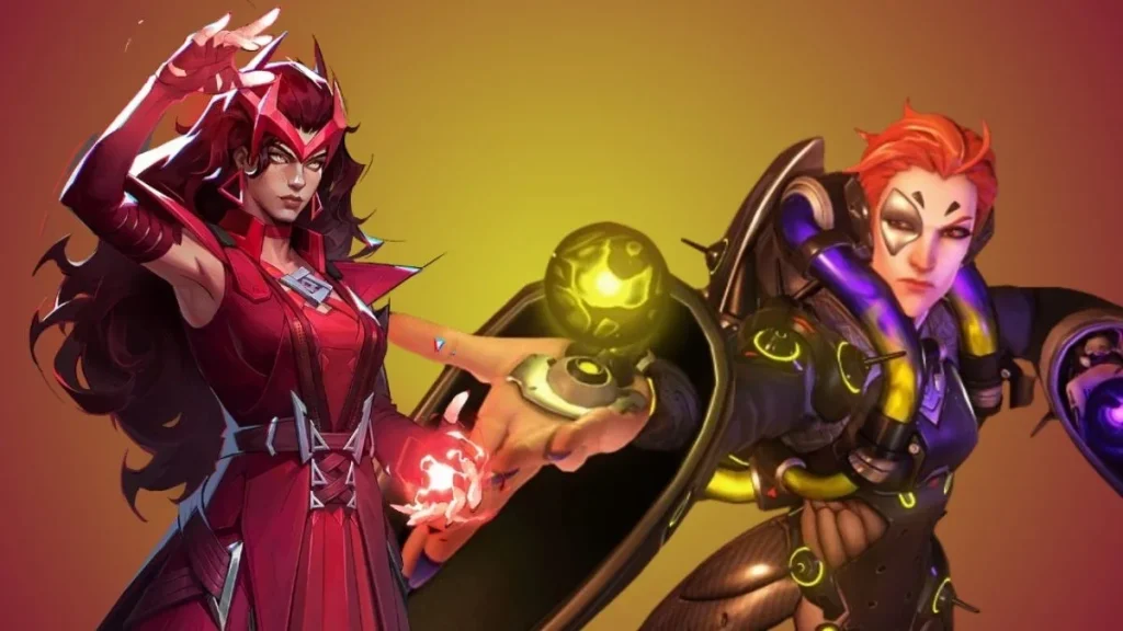 Marvel Rivals Scarlet Witch по сравнению с геймплеем Overwatch Moira