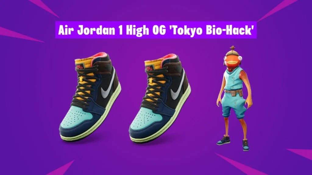 Fishstick с Air Jordan 1 High OG «Tokyo Bio-Hack» в Fortnite