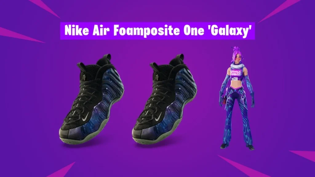 Galaxy Squad в Nike Air Foamposite One «Galaxy» в Fortnite